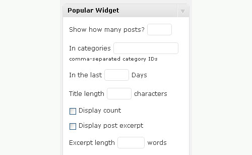 Download Popular Widget WordPress Plugin
