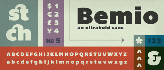 Bemio Free font for download