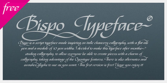 Bispo Free font for download