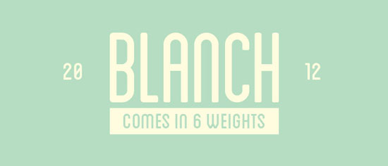 Blanch Free font for download