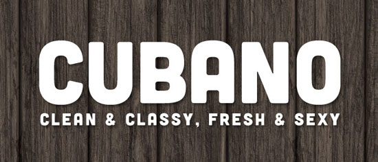 Cubano Free font for download
