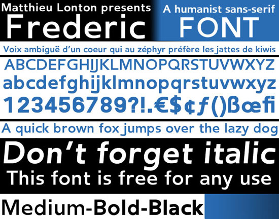 Frederic Free font for download