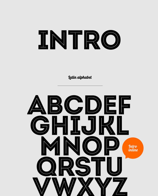Intro Free font for download