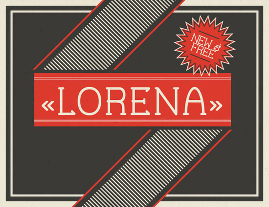 Lorena Free font for download