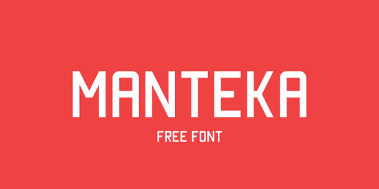 Manteka Free font for download