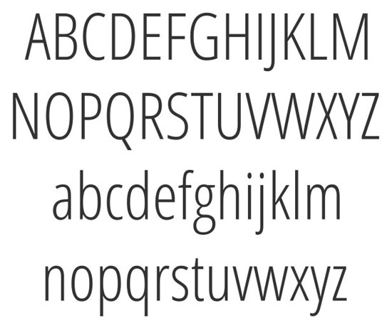 Open Sans Condensed Free font for download