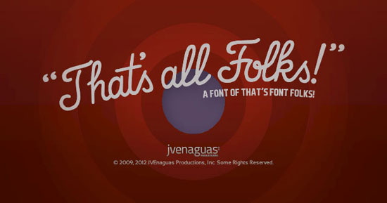 That's Font Folks Free font for download