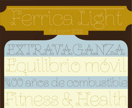 Ferrica Light Free font for download