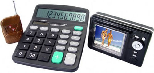 Calculator Videocamera - Ultimate Wireless Office Surveillance office gadget
