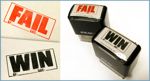 FAIL/WIN Stamps office gadget