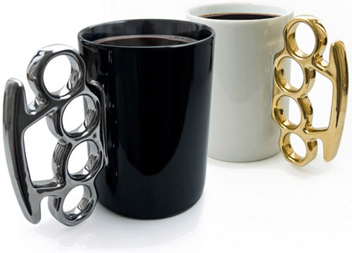 Knuckle duster mug office gadget