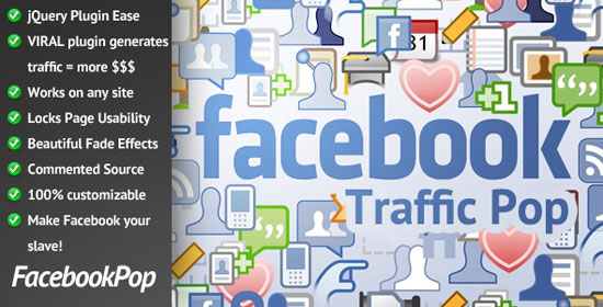 Facebook Traffic Pop for WordPress Plugin