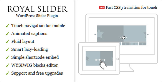 RoyalSlider - Touch Content Slider for WordPress Plugin