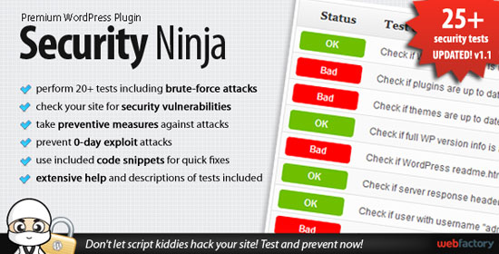 Security Ninja Plugin