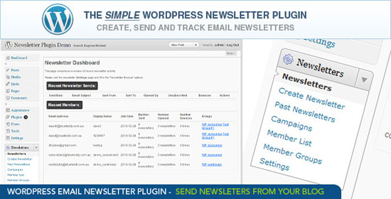 WordPress Email Newsletter Plugin Plugin