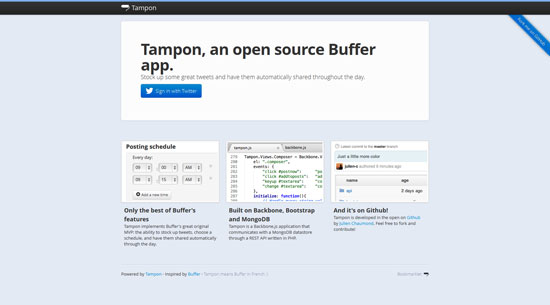 Tampon, an open source Buffer app