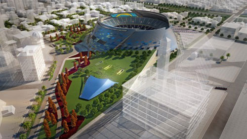 San Diego Stadium Master Plan in San Diego, USA 1