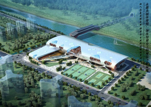 Gymnasium, Swimming Pool proposal in Yongjia, China 1