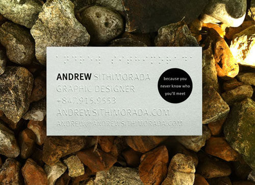 Andrew Sithimorada Strange Business Card