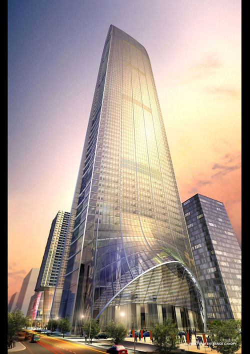 Kingkey Finance Tower Supertall Building Architecture