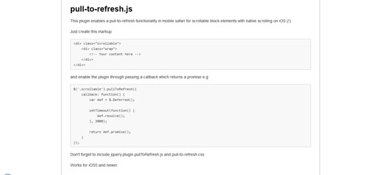 pull-to-refresh.js