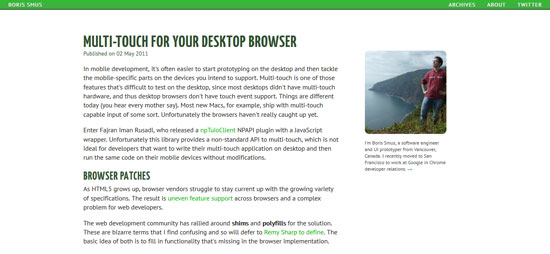 Multi-Touch for your Desktop Browser