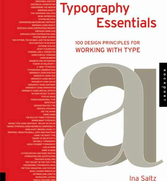 Typography Essentials: 100 Design Principles for Working with Type Book