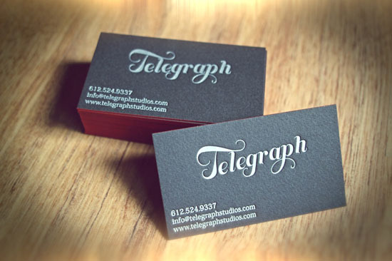 Telegraph Business Card design Inspiration