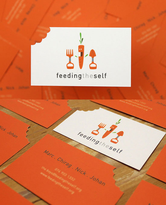 Orange Business Card design Inspiration