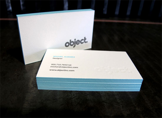 Object Inc. Business Card design Inspiration