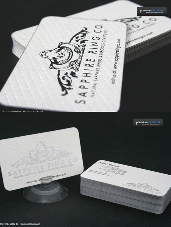 Sapphire Ring Co. Business Card design Inspiration