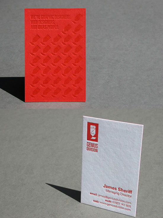 Genius Division Business Card design Inspiration