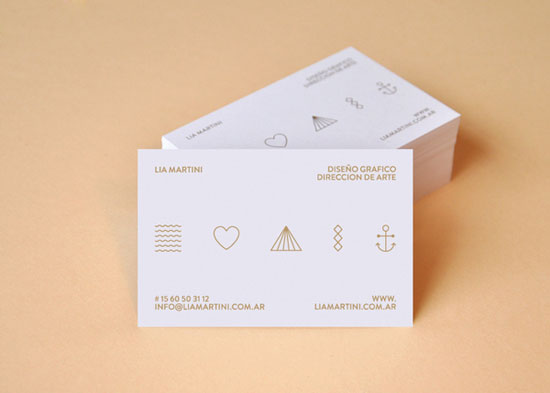 Lia Martini Business Card design Inspiration