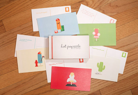 Hot Popsicle Business Card design Inspiration