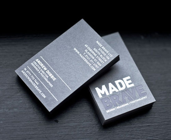 MadeBrave Business Card Inspiration