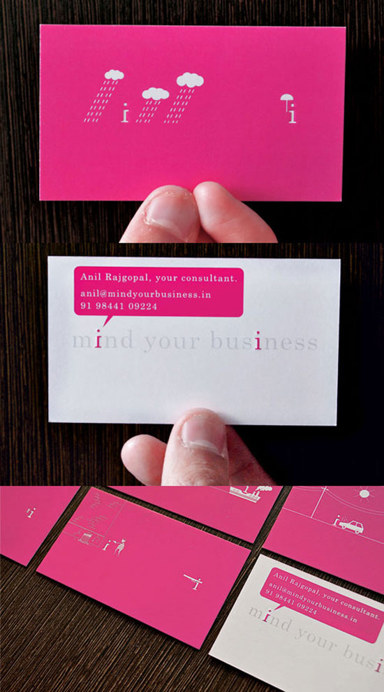 Mind Your Business Business Card Inspiration
