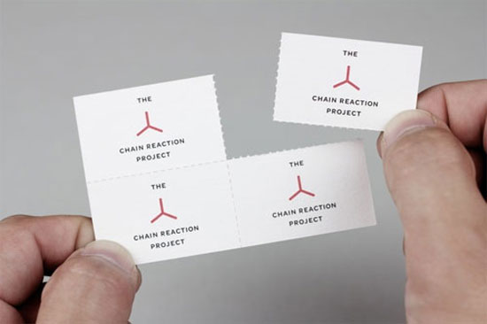 The Chain Reaction Project Business Card Inspiration