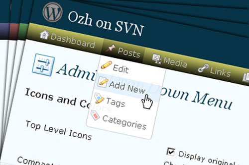 Ozh' Admin Drop Down Menu WordPress Plugin