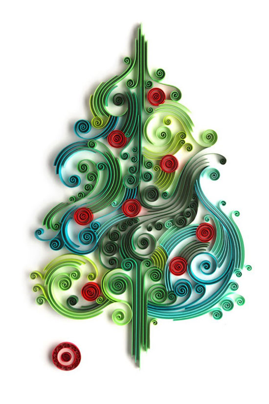 Christmas tree Paper Art Design