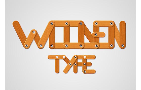 Create a Funny Wooden Type Treatment in Photoshop