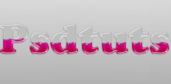 Create Liquid Filled Glass Text in Photoshop