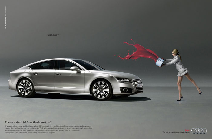 Car Advertising BMW, Audi And Mercedes Print Ads