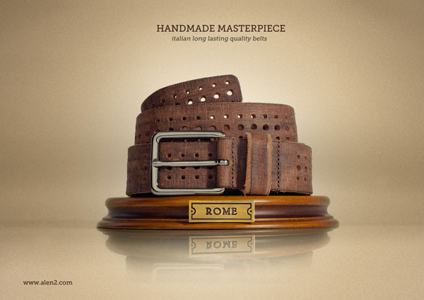 Handmade-Masterpiece.-Italian-long-lasting-quality-belts Advertisement Ideas: 500 Creative And Cool Advertisements