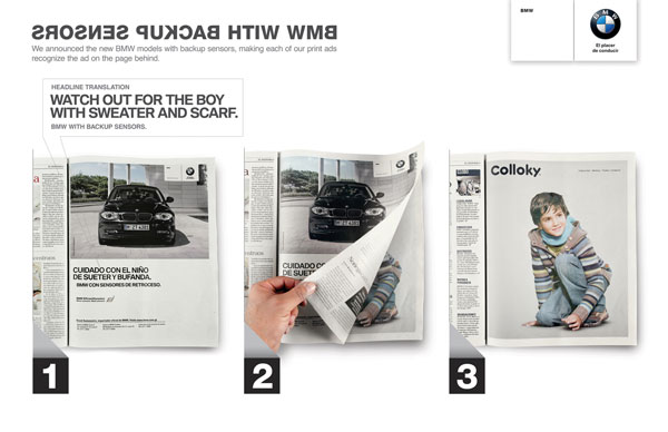 BMW-with-Backup-Sensors Advertisement Ideas: 500 Creative And Cool Advertisements