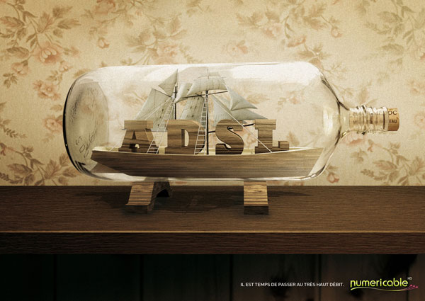 numericable_bottle Advertisement Ideas: 500 Creative And Cool Advertisements