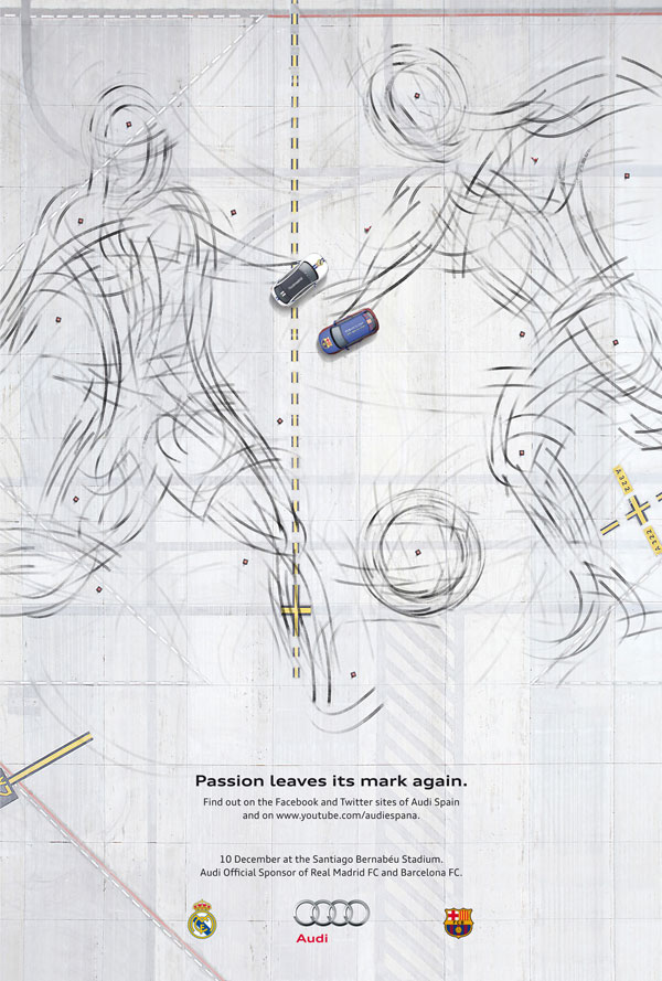Audi-Passion-leaves-its-mark-again Advertisement Ideas: 500 Creative And Cool Advertisements
