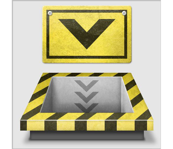 Create a 3D Industrial-style Download Icon in Photoshop