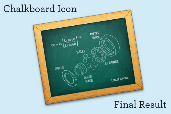 Create a Chalkboard Icon Using Photoshop and IconBuilder
