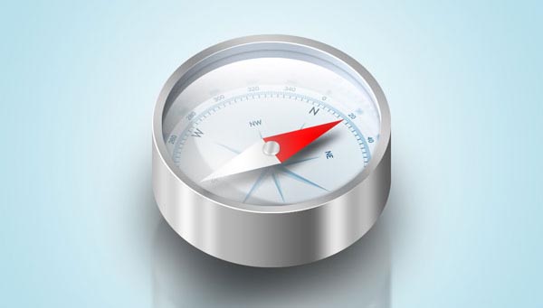 Design a Detailed Compass Icon in Photoshop