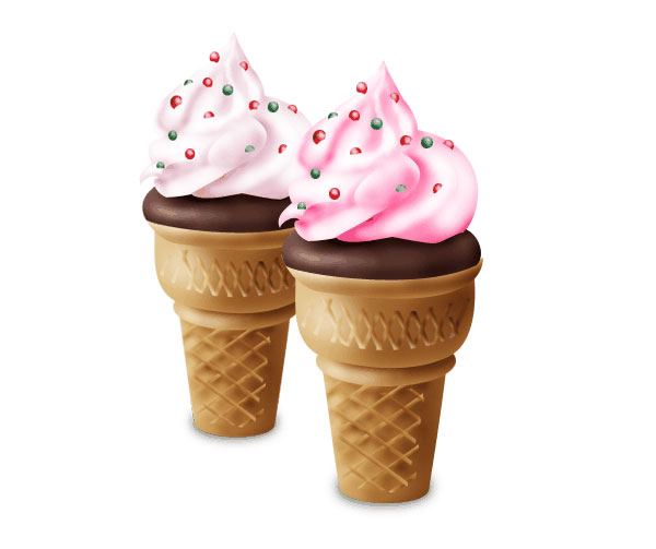 Photoshop Ice Cream Logo Icon